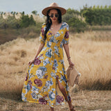 Floral V-Neck Cosy Dress