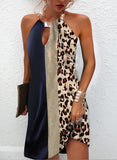 Leopard Halter Dress