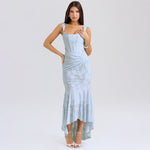 Mozision Off-shoulder Backless Sexy Evening Dress For Women Purple Sleeveless Strapless Ruched Bodycon Club Party Dress